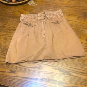 Free People high waisted mini skirt